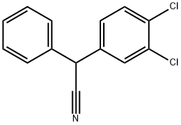 2-(3,4-二氯苯基)-2-苯基乙腈 结构式