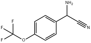amino[4-(trifluoromethoxy)phenyl]acetonitrile Structure