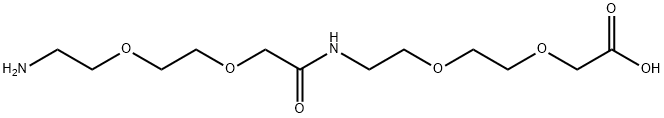 17-Amino-10-oxo-3,6,12,15-tetraoxa-9-azaheptadecanoic Acid Structure
