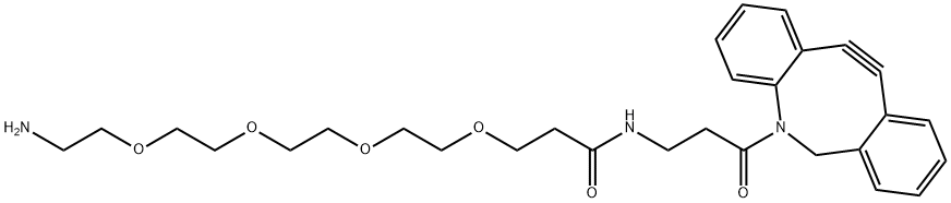 氮杂二苯并环辛炔-PEG4 胺 结构式
