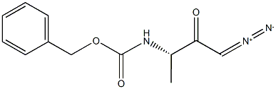 Z-L-Ala-CHN2 结构式