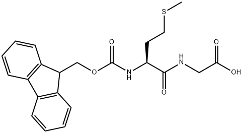 N-芴甲氧羰基-蛋氨酰-甘氨酸, 77275-43-5, 结构式