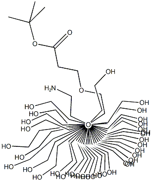 AMINO-DPEG®₂₄-T-BUTYL ESTER 化学構造式