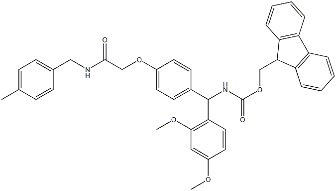 Fmoc-Rink Amide aminomethyl-polystyrene Resin (100-200 mesh, <0.4 mmol Struktur