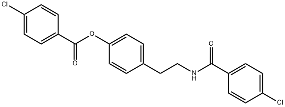 [4-[2-[(4-chlorobenzoyl)amino]ethyl]phenyl] 4-chlorobenzoate Structure