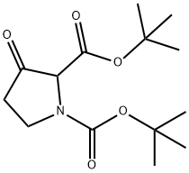 N-(tert-butoxycarbonyl)-3-oxoproline tert-butyl ester 结构式