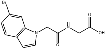 2-[[2-(6-bromoindol-1-yl)acetyl]amino]acetic acid