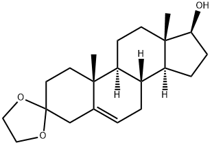 (8R,9S,10R,13S,14S,17S)-10,13-dimethylspiro[1,2,4,7,8,9,11,12,14,15,16,17-dodecahydrocyclopenta[a]phenanthrene-3,2'-1,3-dioxolane]-17-ol Struktur