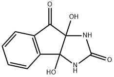 3a,8b-dihydroxy-1,3-dihydroindeno[1,2-d]imidazole-2,4-dione Struktur