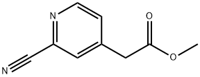 2-(2-氰基-4-吡啶基)乙酸甲酯, 1000342-90-4, 结构式