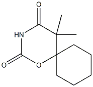 1-Oxa-3-azaspiro[5.5]undecane-2,4-dione,5,5-dimethyl-(6CI) 结构式