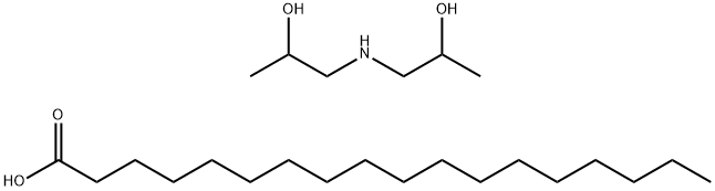 硬脂酸与1,1'-亚氨基二(丙-2-醇)的化合物(1:1) 结构式