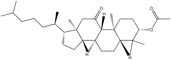 3β-(Acetyloxy)-5α-lanostan-11-one Struktur