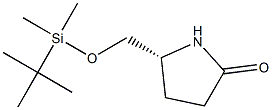 (R)-5-((叔丁基二甲基硅烷氧基)甲基)吡咯烷-2-酮 结构式