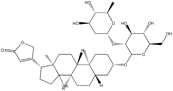 uzarigenin-glucoside-canaroside 结构式