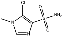 5-氯-1-甲基-1H-咪唑-4-磺酰胺 结构式