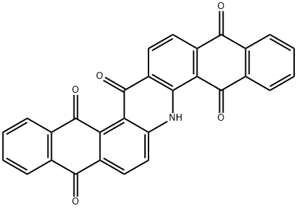 ジナフト[2,3-a:2',3'-h]アクリジン-5,9,14,15,18(6H)-ペンタオン 化学構造式