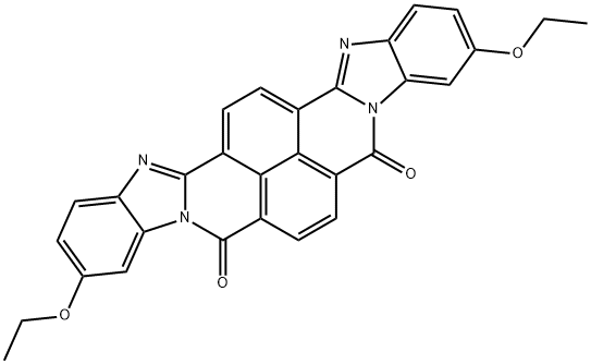 3,12-diethoxybisbenzimidazo[2,1-b:1',2'-j]benzo[lmn][3,8]phenanthroline-6,9-dione  Struktur