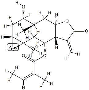 (Z)-2-Methyl-2-butenoic acid (1aR,3S,4R,5aR,8aS,9R,10aR)-dodecahydro-3-hydroxy-4,10a-dimethyl-8-methylene-7-oxooxireno[5,6]cyclodeca[1,2-b]furan-9-yl ester|