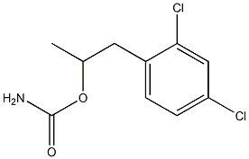 Carbamic acid 2,4-dichloro-α-methylphenethyl ester Structure