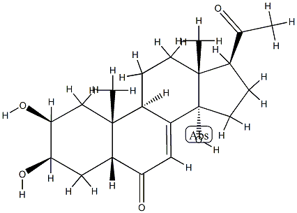 坡斯特甾酮 结构式