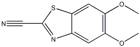 2-Benzothiazolecarbonitrile,5,6-dimethoxy-(9CI) 结构式