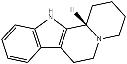[12bS,(-)]-1,2,3,4,6,7-ヘキサヒドロ-12H,12bβH-インドロ[2,3-a]キノリジン 化学構造式