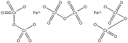 Chromic acid (H2Cr2O7),iron(3+) salt (3:2) (9CI) Structure