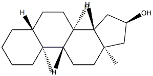 5α-Androstan-16α-ol Structure