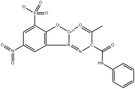 [3-[[1-[Anilinocarbonyl]-2-oxopropyl]azo]-2-hydroxy-5-nitrobenzol-1-sulfonato(3-)]chrom