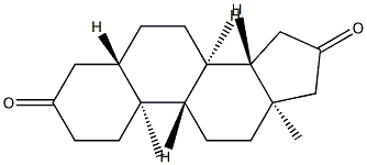 5α-Androstane-3,16-dione Structure