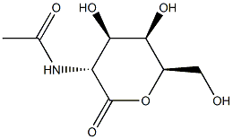 2-acetamido-2-deoxy-D-galactolactone Struktur