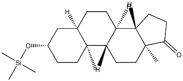 3β-(Trimethylsiloxy)-5β-androstan-17-one Struktur
