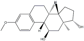3-Methoxyestra-1,3,5(10)-triene-11α,17β-diol Structure