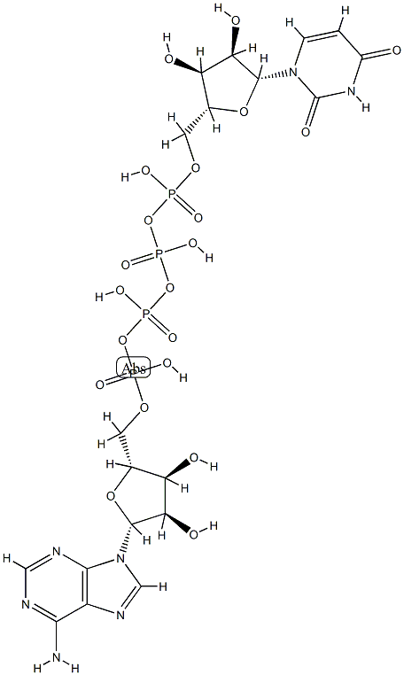 adenosine(5')tetraphosphate uridine Struktur