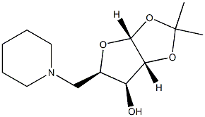 5-Pyperidin-1-yl-5-dezoxy-1,2-isopropylidene-alfa-D-
xylofuranose Struktur