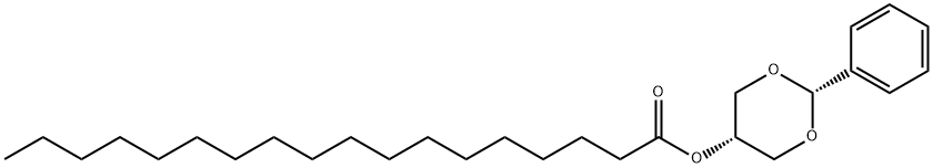 ステアリン酸2β-フェニル-1,3-ジオキサン-5β-イル 化学構造式