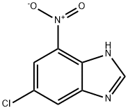 1H-Benzimidazole,6-chloro-4-nitro-(9CI) Struktur