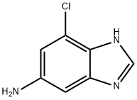 7-氯-1H-苯并[D]咪唑基-5-胺, 10597-54-3, 结构式