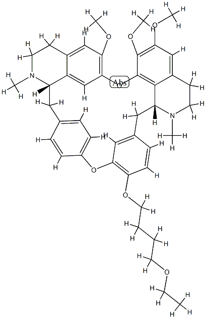 O-(4-ethoxybutyl)berbamine Structure