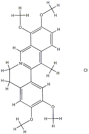 Dehydrocorydaline chloride Struktur