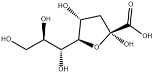 2-酮基-3-脱氧辛酮酸铵盐, 1069-03-0, 结构式
