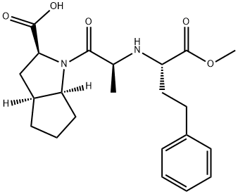 Ramipril Related Compound A (30 mg) ((2S,3aS,6aS)-1-[(S)2-[[(S)-1-(methoxycarbonyl)-3-phenylpropyl]amino]-1-oxopropyl]-octahydrocyclopenta[b]pyrrole-2-carboxylic acid) Struktur