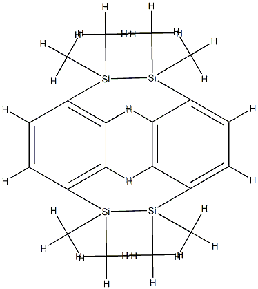 1,1,2,2,9,9,10,10-Octamethyl-1,2,9,10-tetrasila(2.2)paracyclophane Structure