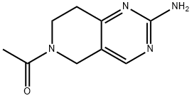 2-氨基嘧啶[5,4-C]并-1-酰基哌啶, 1100752-63-3, 结构式