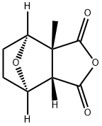 3a,4,5,6,7,7aα-ヘキサヒドロ-3aα-メチル-4β,7β-エポキシイソベンゾフラン-1,3-ジオン 化学構造式