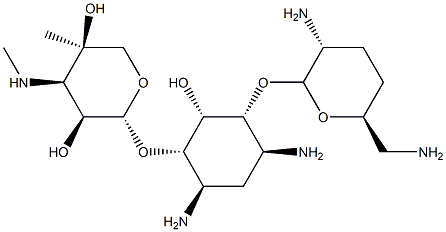 ゲンタマイシンC1/ゲンタマイシンC2/ゲンタマイシンC1a 化学構造式