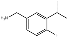 4-氟-3-(1-甲基乙基)苯甲胺, 1112179-28-8, 结构式