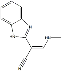 1H-Benzimidazole-2-acetonitrile,alpha-[(methylamino)methylene]-(9CI) Structure