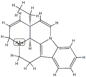 14,15-DIDEHYDROVINCAMENINE 结构式